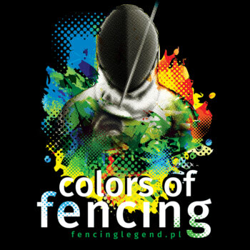 koszulka bawelniana,z nadrukiem, grafika z motywem szermierza, koszulka z serii fencing legend